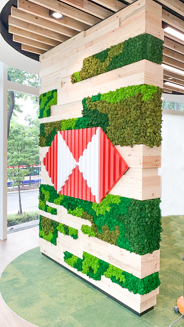 Moss Wall Preserved Wall Singapore Malaysia Philippines Office Design Interior Design