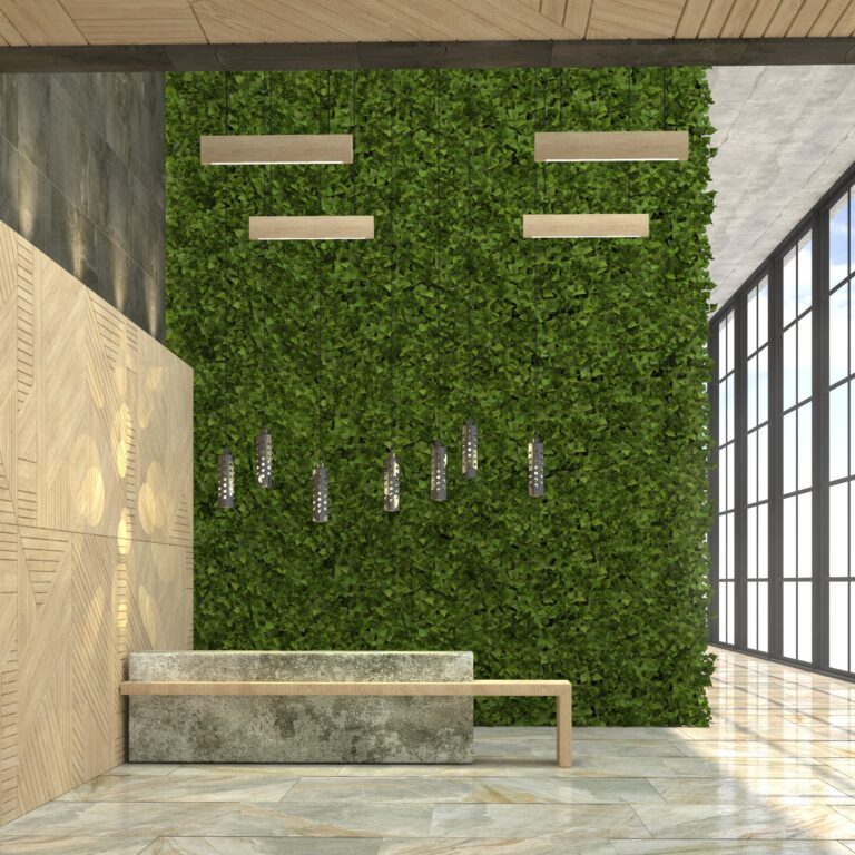 indoor green wall